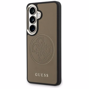 Guess maciņš Perforated Logo MagSafe priekš Samsung Galaxy S26 brūns