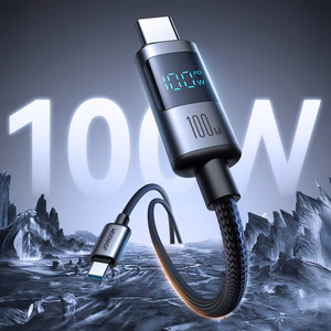 Joyroom S-A16 Pro Prism Series 100W USB-C Cable - USB-C with Digital Display 1.2m - Black