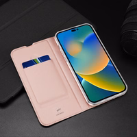 Dux Ducis Skin Pro viedtālruņa apvalks atverams vāciņš iPhone 14 Pro Max zelta