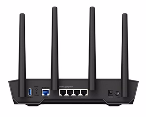 ASUS TUF-AX4200 wireless router Gigabit Ethernet Dual-band (2.4 GHz / 5 GHz) melns