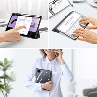 Dux Ducis Toby viedtālruņa apvalks Huawei MatePad Pro 11'' (2022) apvalks ar S Pen pildspalvas gudro statīvu melns