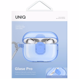 Uniq Glase Pro apvalks AirPods Pro 2 - zils