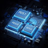 Choetech TC0024 automašīnas lādētājs 160W 2x USB-C PD 3.1 1x USB-A - melns