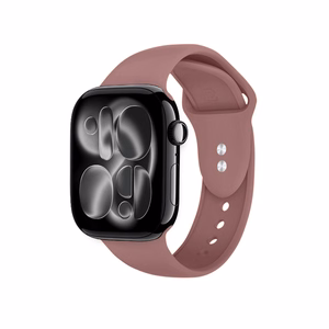 Crong Liquid Apple Watch siksniņa, 38/40/41/42 mm, putekļaini rozā
