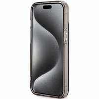 Guess IML Flowers Wreath MagSafe viedtālruņa apvalks iPhone 15 / 14 / 13 - melns