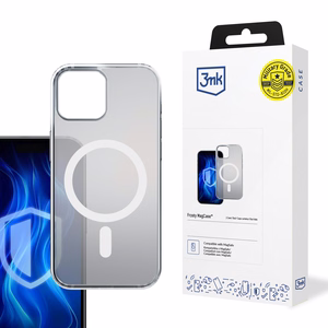 3mk Frosty Magnētiskais balts viedtālruņa apvalks Apple iPhone 15 Plus - balts