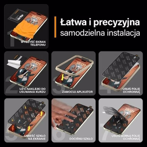 PanzerGlass Aizsargstikls ar ārkārtīgi plašu atbilstību un ar pozicionieri priekš iPhone 15 Plus