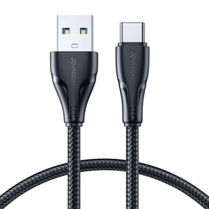 Joyroom Surpass Series A11 USB-A / USB-C 3A kabelis 1.2 m - melns