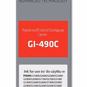 Activejet AC-G490C – cyan ink bottle, replaces Canon GI-490C, 70 ml, Supreme, 7000 pages
