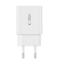 Tech-Protect C35W 2x USB-C PD 35W lādētājs ar USB-C / USB-C kabeli - balts