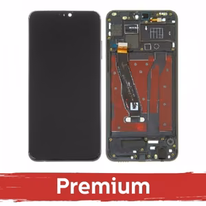 LCD displejs saderīgs ar Huawei Honor 8X ar rāmi / Melns / OEM