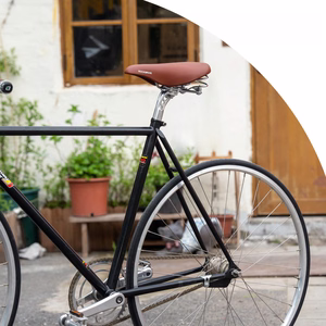 Rockbros 6800S ērts retro stila velosipēda sēdeklis – brūns
