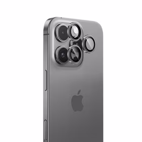 Benks rūdīts stikls Glass Warrior kameras lēcas aizsargs iPhone 16 Pro/16 Pro Max (3 lēcas), sudraba