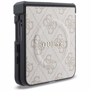 Rozā Guess 4G Classic MagSafe vāciņš Samsung Galaxy Z Flip8 tālrunim