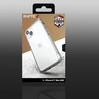 Raptic X-Doria Air viedtālruņa apvalks iPhone 14 Plus bruņots sudraba