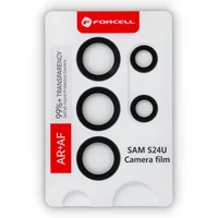 Forcell Premium Camera Lens Tempered Glass - Samsung Galaxy S24 Ultra melns