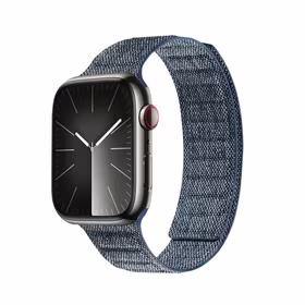 Crong Melange - Magnetic siksniņa Apple Watch 44/45/46/49 mm (zils melange)