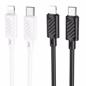 Kabelis USB C uz Lightning Hoco PD 27W 2 m X88 balts