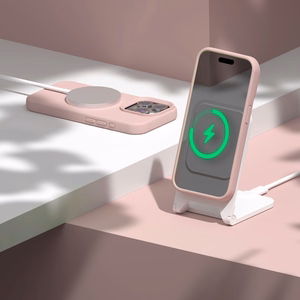 Etteri silikona apvalks viedtālrunim iPhone 12 / 12 Pro 6,1" gaiši rozā