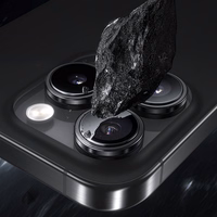 Benks rūdīts stikls Glass Warrior kameras lēcas aizsargs iPhone 16/16 Plus (2 lēcas), melna