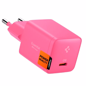Spigen Essential EE301EU 1 pieslēgvietas 30 W tīkla barošanas adapteris – rozā