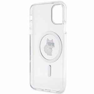 Karl Lagerfeld IML Choupette MagSafe apvalks iPhone 11 / Xr - caurspīdīgs