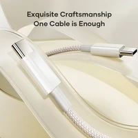 Rock Kabelis Z20 - Type-C uz Type-C kabelis - PD 60W 3A - 1 metrs balts (m)