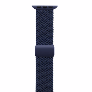 Crong Wave Band pīta Apple Watch siksniņa, 44/45/46/49 mm, tumši zila