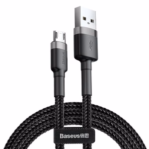 Baseus Cafule Micro USB кабель 2.4A 1 м (серый+чёрный)