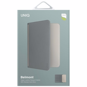 Uniq Belmont RFID Bloķēšanas Pase apvalks - zaļa/ziloņkaula