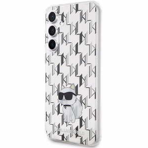 Karl Lagerfeld KLHCS23FEHNCMKLT S23 FE S711 caurspīdīgs cietais apvalks monogramma Choupette
