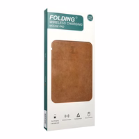 Peles paliktnis ar bezvadu lādētāju 15W OJD-82 brūns pelēks