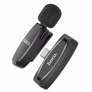 HOCO L-15 Wireless Lavalier Microphone, USB Type-C