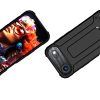 Hibrīda bruņu viedtālruņa apvalks iPhone 17 Air - melns