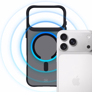 3mk Smoke magnētiskais viedtālruņa apvalks iPhone 17 Pro - melns daļēji caurspīdīgs