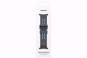 Samsung SNL71MB Marine Band (S/M/L) siksniņa Galaxy Watch Ultra2 un Galaxy Watch Ultra pulksteņiem, melna