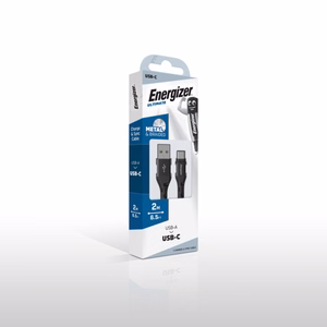 Energizer Ultimate C520CKBK USB-A–USB-C uzlādes un datu kabelis, 2 m, melns