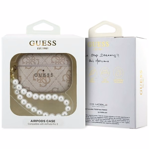 Guess 4G Pearl Strap Case for AirPods Pro 3 - Pink