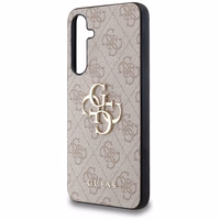 Guess 4G Big Metal Logo viedtālruņa apvalks Samsung Galaxy A35 - rozā