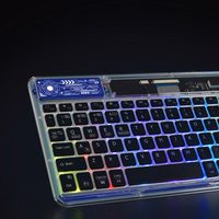 Dux Ducis tastatūra (CK sērijas) bezvadu, paredzēta klēpjdatoram / planšetdatoram / tālrunim – caurspīdīga