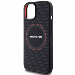 Mercedes AMG silikona Carbon Pattern MagSafe maciņš iPhone 13 / 14 / 15 melns