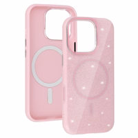 Magsafe Slim Shiny viedtālruņa apvalks gaiši rozā