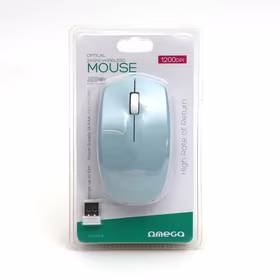 Mouse OMEGA OM229LB bezvadu, nano gaiši zils
