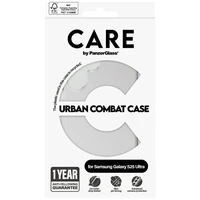 CARE by PanzerGlass Flagship Urban Combat viedtālruņa apvalks Samsung Galaxy S25 Ultra - caurspīdīgs