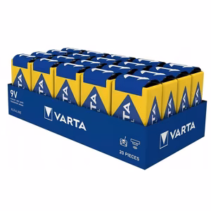 VARTA Alkaline Battery R9 (6LR61) 9V Industrial Pro 20 pcs