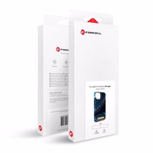 FORCELL F-PROTECT Mirage viedtālruņa apvalks saderīgs ar MagSafe IPHONE 15 Plus okeāna marmors