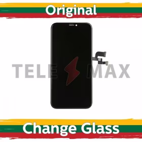 LCD Displejs Saderīgs ar iPhone X Melns (Telemax Renewed)
