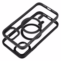 Viedtālruņa apvalks (m) COLOR EDGE MAG COVER, saderīgs ar MagSafe, iPhone 11, melns (m)