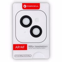 Forcell Premium Camera Lens Tempered Glass - iPhone 15 / 15 Plus melns