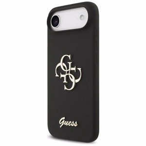 Guess silikona Big 4G Script viedtālruņa apvalks iPhone Air melns
